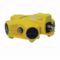 CCI Powerlink 997362 Outlet Adapter, 15 A, 125 V, 5 -Outlet, Yellow 
