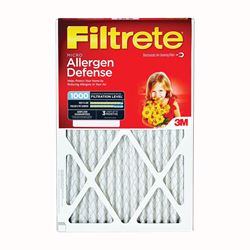 Filtrete 9819DC-6 Air Filter, 20 in L, 12 in W, 11 MERV, 90 % Filter Efficiency, Cardboard Frame, White 6 Pack 