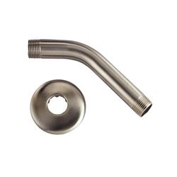 Boston Harbor A558215NP-OBF1 Shower Arm with Flange, 1/2-14 Connection, Threaded, 2.25 in L, Stainless Steel 