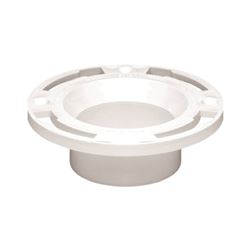 Oatey 43509 Closet Flange, 3 in Connection, PVC, White 
