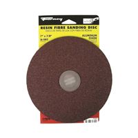 Forney 71654 Sanding Disc, 7 in Dia, 7/8 in Arbor, Coated, 36 Grit, Extra Coarse, Aluminum Oxide Abrasive 