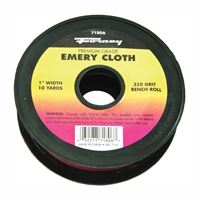 Forney 71806 Bench Roll, 1 in W, 10 yd L, 320 Grit, Premium, Aluminum Oxide Abrasive, Emery Cloth Backing 