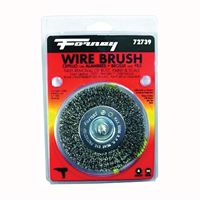 Forney 72739 Wire Wheel Brush, 4 in Dia, 0.012 in Dia Bristle 