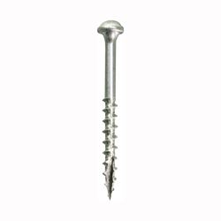 Kreg SML-C125 - 500 Pocket-Hole Screw, #8 Thread, 1-1/4 in L, Coarse Thread, Maxi-Loc Head, Square Drive, Carbon Steel 