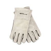 ForneyHide 53429 Welding Gloves, Mens, XL, Gauntlet Cuff, Leather Palm, Gray, Wing Thumb, Leather Back 