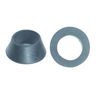 Danco 38807B Faucet Washer, 1/2 in ID x 7/8 in OD Dia, 3/8 in Thick, Rubber, For: 1/2 in OD Tubing into Ballcock, Pack of 5 