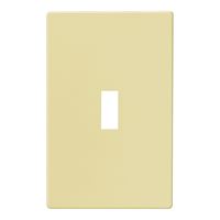Eaton Wiring Devices PJS1V Wallplate, 4-7/8 in L, 3.12 in W, 1 -Gang, Polycarbonate, Ivory, High-Gloss 