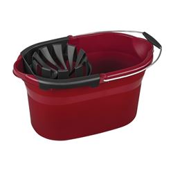 Sterilite COLORmaxx 11295804 Mop Wringer Bucket, 17-1/2 qt Capacity, Red, Pack of 4 