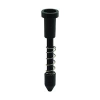 Make-2-Fit PL 14666 Screen Plunger Latch, Nylon, Black, For: 3/8 in, 7/16 in Screen Frame 