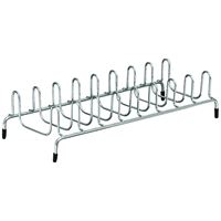 ClosetMaid 53482 Lid and Plate Organizer, 13-1/8 in L, 3-1/8 in W, 5-1/4 in H, Steel, Satin Chrome 6 Pack 