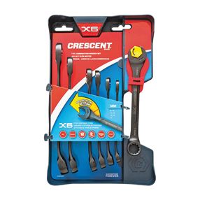 GearWrench CX6RWM7 Wrench Set, 7-Piece, Specifications: Metric Measurement