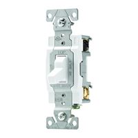 Eaton Wiring Devices CSB415W Switch, 15 A, 120/277 V, 4 -Position, Screw Terminal, Nylon Housing Material, White 