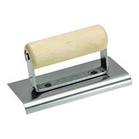 Marshalltown CE502S Hand Edger, 6 in L Blade, 2-1/2 in W Blade, Stainless Steel Blade, 3/8 in Lip, 1/4 in Lip Radius 