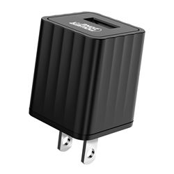 PowerZone KL-50100A USB Wall Charger, Black 