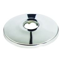 Plumb Pak PP802-88 Bath Flange, 3-1/2 in OD, For: 1/2 in CTS Tubes, Copper, Chrome 