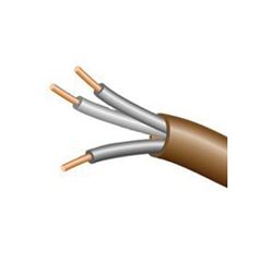 CCI 553036607 Thermostat Wire, 18 AWG Wire, 3 -Conductor, Copper Conductor, Polypropylene Insulation, PVC Sheath 