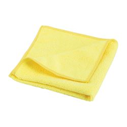 Simple Spaces OG003 Cleaning Cloth, 12 in L, 12 in W, Microfiber, Yellow 12 Pack 