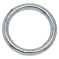Campbell T7661154 Welded Ring, 150 lb Working Load, 2 in ID Dia Ring, #7B Chain, Solid Bronze, Polished 
