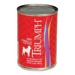 Triumph 6600200 Dog Food, Beef Flavor, 14 oz Can 
