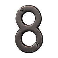 HY-KO Prestige Series BR-42OWB/8 House Number, Character: 8, 4 in H Character, Bronze Character, Brass 3 Pack 