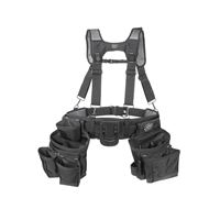 Dead On HDP400945 Carpenters Suspension Rig, 52 in Waist, Poly Fabric, Black, 18-Pocket 