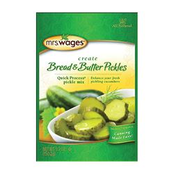 Mrs. Wages W620-J7425 Bread and Butter Pickle Mix, 5.3 oz Pouch, Pack of 12 