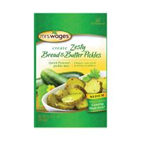 Mrs. Wages W659-J6425 Zesty Bread and Butter Pickle, 6.2 oz Pouch, Pack of 12 