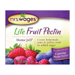 Mrs. Wages W595-H3425 Lite Fruit Pectin, 1.6 oz Pouch, Pack of 12 