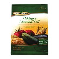 Mrs. Wages W510-B4425 Pickling and Canning Salt, 48 oz Pouch, Pack of 6 