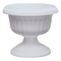 Southern Patio UR1212ST Urn Planter, 11.88 in W, 11.88 in D, Plastic, Stone 