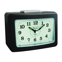 Westclox 47550 Alarm Clock, AA Battery, Black Case 