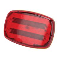 PowerZone 35706 LED Magnetic Emergency Light, Red Reflector, ABS Reflector, 6-1/4 in W Reflector, 4 in H Reflector