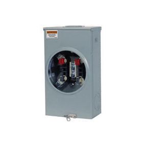 Siemens SUAT317-OPQG Meter Socket, 1 -Phase, 200 A, 600 V, 4 -Jaw, Overhead Cable Entry, NEMA 3R Enclosure
