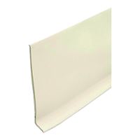 M-D 23621 Wall Base, 4 ft L, 4 in W, Vinyl, Almond, Pack of 18 