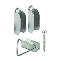 Make-2-Fit PL 7760 Top Hanger and Bottom Latch, Aluminum, Mill, For: 7/16 in Screen Frame 