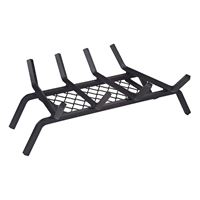 Simple Spaces LTFG-W18 18 Fireplace Grate, 4-Bar, Steel/Wrought Iron 