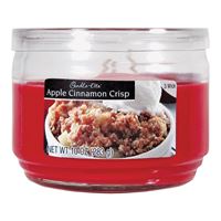 CANDLE-LITE 1879021 Scented Candle, Apple Cinnamon Crisp Fragrance, Crimson Candle 4 Pack 