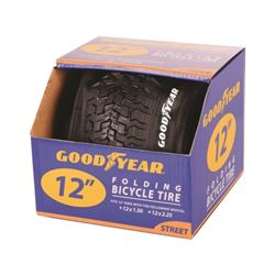 KENT 91050 Bicycle Tire, Folding, Black, For: 12-1/2 x 1-1/2 to 2-1/4 in Rim 2 Pack 