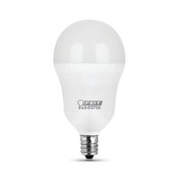 Feit Electric A1560C/10KLED/3 LED Lamp, General Purpose, A15 Lamp, 60 W Equivalent, E12 Lamp Base, Warm White Light 