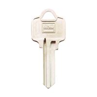 HY-KO 11010AR1 Key Blank, Brass, Nickel, For: American Cabinet, House Locks and Padlocks 10 Pack 
