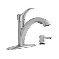 American Standard Mesa 9015.101.075 Pull-Out Kitchen Faucet with Soap Dispenser, 1.8 gpm, 1-Faucet Handle, Lever Handle 