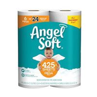 Angel Soft 79256/01 Toilet Paper, 2-Ply, Paper 6 Pack 