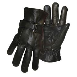 BOSS THERM 7182M Insulated Gloves, M, Wing Thumb, Self-Hemmed Cuff, Grain Sheepskin Leather Palm 