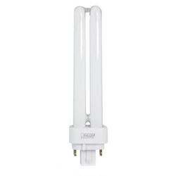 Feit Electric BPPLD18E Compact Fluorescent Bulb, 18 W, PL Lamp, G24Q-2 Lamp Base, 1050 Lumens, 2700 K Color Temp 