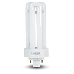 Feit Electric BPPLT26E/41 Compact Fluorescent Bulb, 26 W, PL Lamp, GX24Q-3 Lamp Base, 1600 Lumens, 4100 K Color Temp 