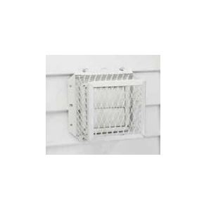 HY-C RVG-DVG-R Dryer Vent Guard, Square Duct, Stainless Steel, White, Powder-Coated - VORG7390008