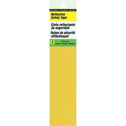 Hy-Ko TP-3Y Reflective Safety Tape, 6 in L, Yellow, Pack of 5 