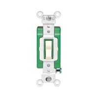 Leviton 3032-2I Switch, 30 A, 120/277 V, Lead Wire Terminal, NEMA WD-1, WD-6, Thermoplastic Housing Material 