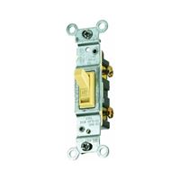 Leviton 1451-2I Switch, 15 A, 120 V, Push-In Terminal, Thermoplastic Housing Material, Ivory 