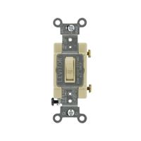 Leviton 54521-2I Switch, 20 A, 120/277 V, Lead Wire Terminal, NEMA WD-1, WD-6, Thermoplastic Housing Material 